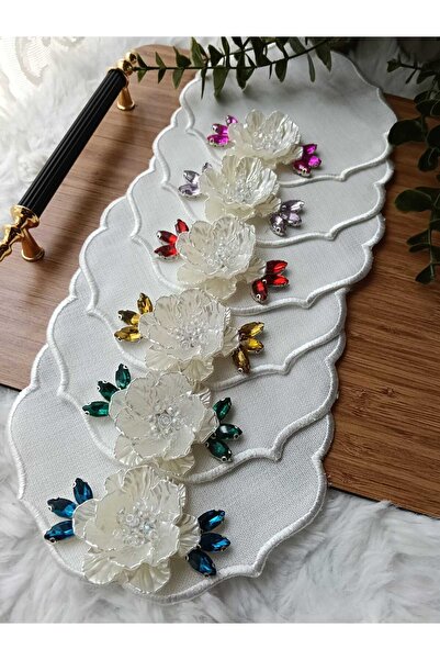 ZEYNEP ELA KAHVE YANI ÇİÇEKLİ KOKTEYL SUNUM PEÇETE 6 ADET