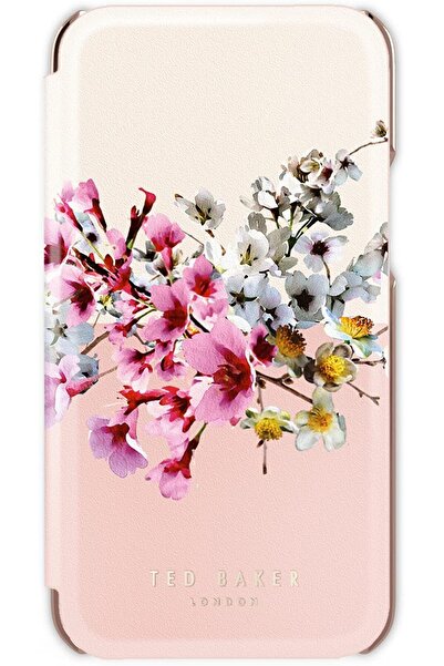 Ted Baker Mirror Folio Case for iPhone 14 Pro Max - Jasmine Pink