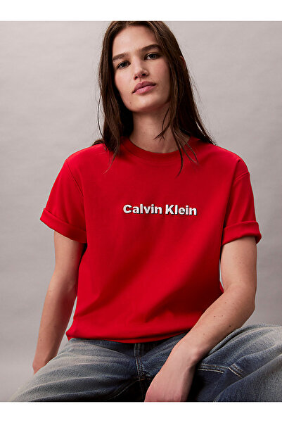 Calvin Klein Embroidered Logo Graphic Classic T-Shirt