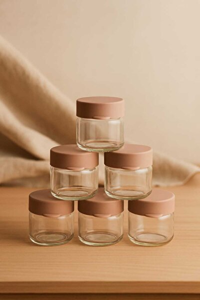 CKM silikon 6 قطع 41 مل حاوية تخزين زجاجية لحمل طعام الأطفال مقاومة للتسرب با...