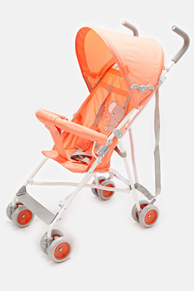 REDTAG عربة فيل برتقالية صغيرة مع مظلة مستديرة