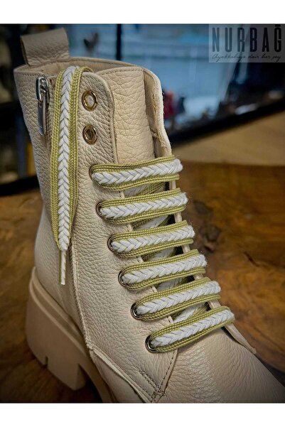 NURBAĞ DOKUMA Green White Hair Braid 100 cm Tie