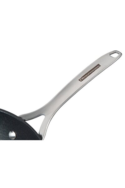 FM Professional FORCE cast iron wok pan 28 cm with non-stick coating and stainless steel handle