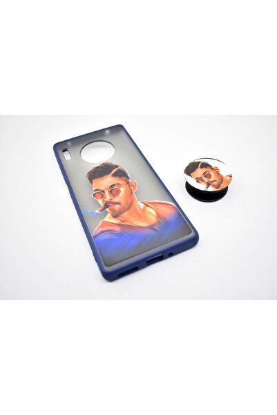 Generic Custom Polycarbonate Hard Shockproof Protective Case with Special Print for Huawei Mate 30 Pro - Blu