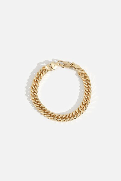 AKSWSUAR Gold Örgü Bileklik