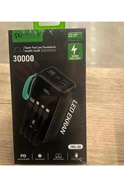 persa 3000 mAh Süper Ultra Hızlı Şarj Destekli Powerbank Led Ekran Özellikli ...