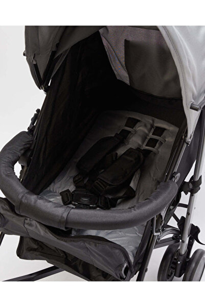 REDTAG Grey Baby Single Fold Stroller