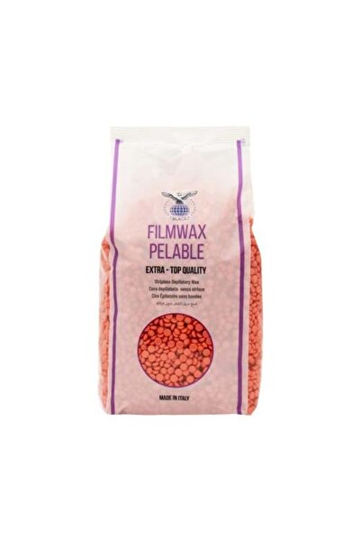 BLACK Italian wax granules, pink color, 1000 grams