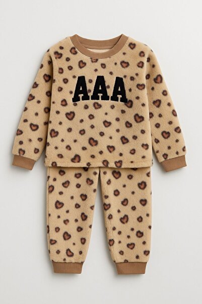 Oz Baby Embroidered Boys and Girls Unisex Feather Plush Fleece 2-Piece Set