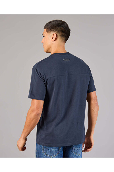 REDTAG Men Navy Lounge T-Shirt