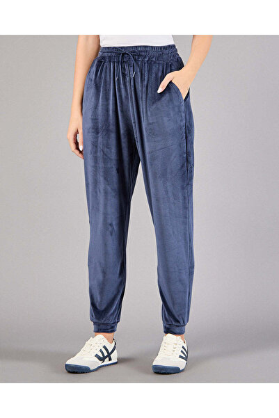 REDTAG Women Navy Plain Jogger Pants