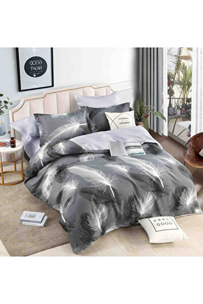 FIONNA.RO Finet Bed Linen 1 Person - Grey With Feathers