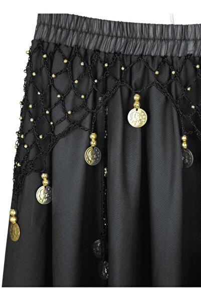 Generic Women Belly Dance Chiffon Skirt with Coins