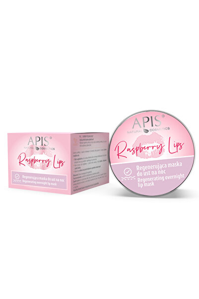 Apis Natural Cosmetics Raspberry Lips regenerating overnight lip mask with raspberry flavor, 10 ml