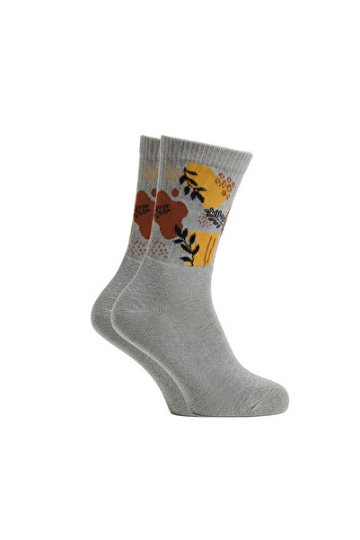 BENİSA ÇORAP Women's Cotton Socket Patterned Colorful Socks 4-Pack