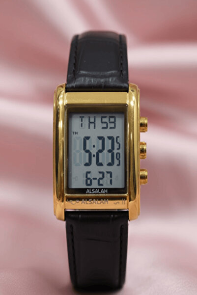 al salah ساعة إسلامية ذكية مع تنبيهات لأوقات الصلاة وتذكير بالأذان ووقت مزدوج...