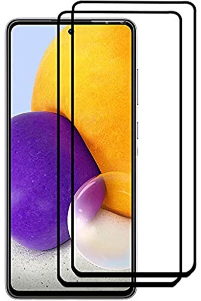 Generic 9H Tempered Glass Full-Coverage Screen Protector with Full Adhesive for Samsung Galaxy A72 5G - Pack