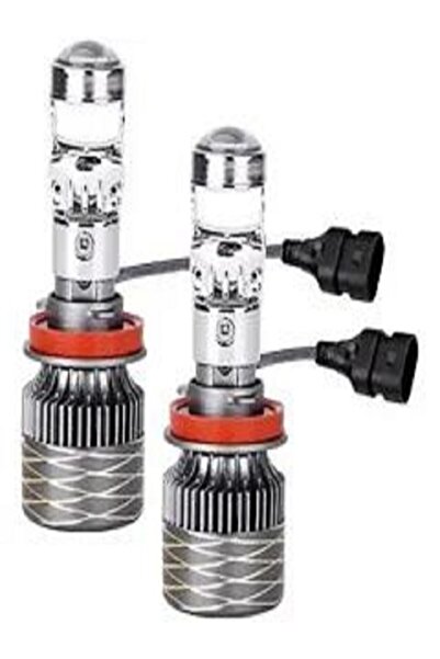 OEM Set of Two LED H11 Bulbs with Integrated Magnifiers