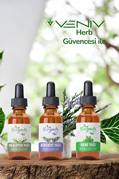 Veniv Herb مجموعة الزيوت الطبيعية 100% - زيت الأوكالبتوس - زيت الروزماري - زي...