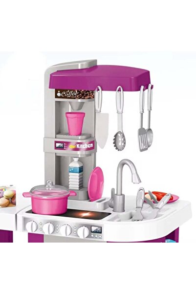 Generic Realistic Kids' Play Kitchen – Pink & Purple Design