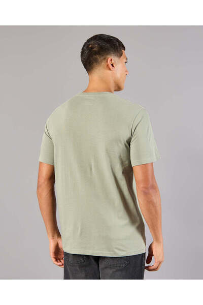 REDTAG Men Green Printed Basic T-Shirt