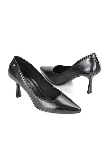 Gökhan Talay Ayça Flexible Soft Non-Slip Sole (7 cm) Black Patent Leather Women's Heeled Shoes
