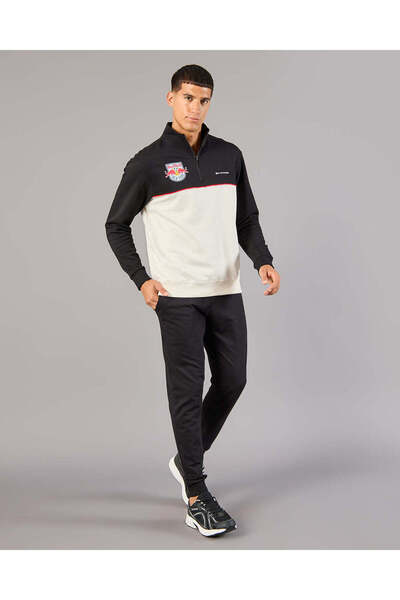 REDTAG Men Red Bull Quarter Zipper Sweatshirt