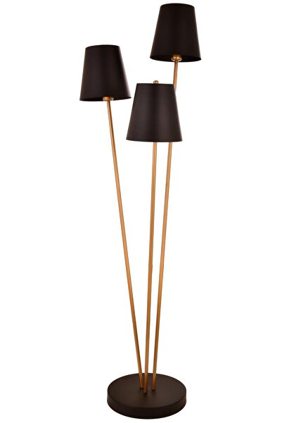 Avonni LM-9147-3BSY Eskitme/Siyah Kaplama/Boya Lambader E27 Metal 50cm