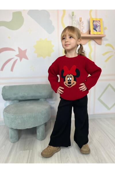 YİGİT BUTİK Character Patterned Knitwear Girl's Set