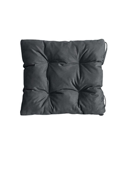 Mutfakta Moda Chair Cushion / Gray Colored Spring Series Baby Face Chair Cushion