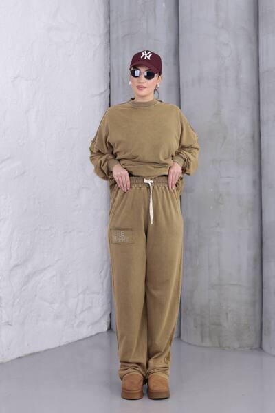 BRGCLOTHING Washable Stone Oversized Casual Tracksuit Set
