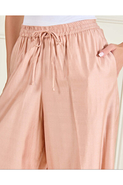 REDTAG Women Peach Relaxed Wide Leg Coord Trouser