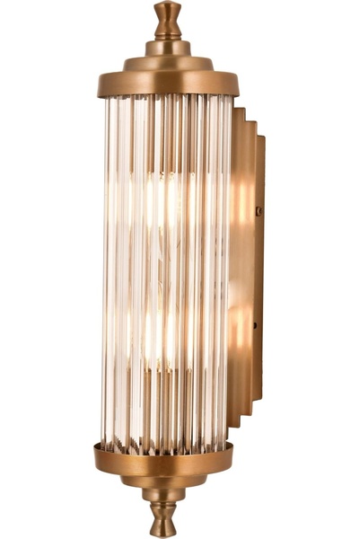 Avonni AP-35001-2E Eskitme Kaplama Aplik E14 Metal Cam H: 40 cm, WxD: 15x11 cm