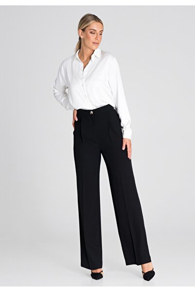Figl Women's black high-waisted office pants M949 size L