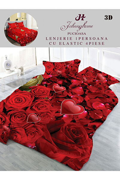 FIONNA.RO Satin Cotton Underwear 1 Person 3D - Roses And Hearts