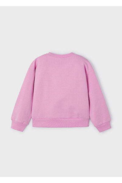 MAYORAL Girl's Printed Embroidered Lilac Sweatshirt
