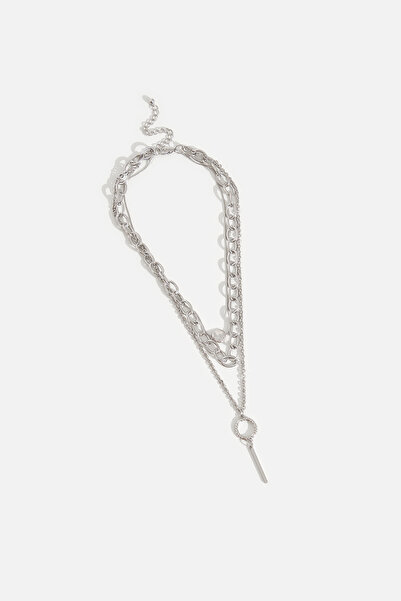 AKSWSUAR İkili zincir kolye