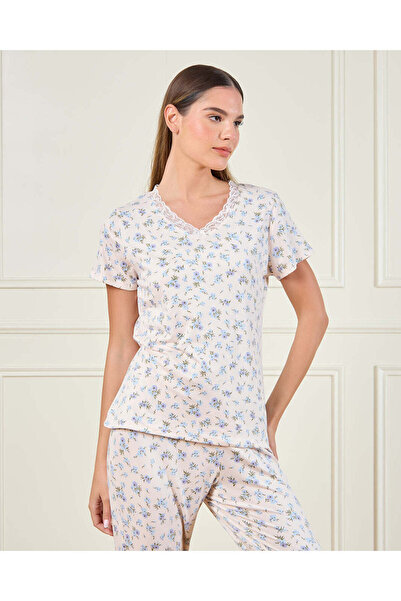 REDTAG Women Multicolour Printed Pyjama Set (2 Piece)