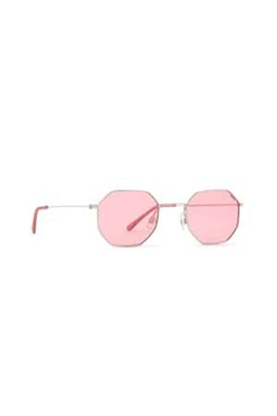 INVU Octagonal polarized sunglasses, Silver/Pink, 49-22-145 Standard