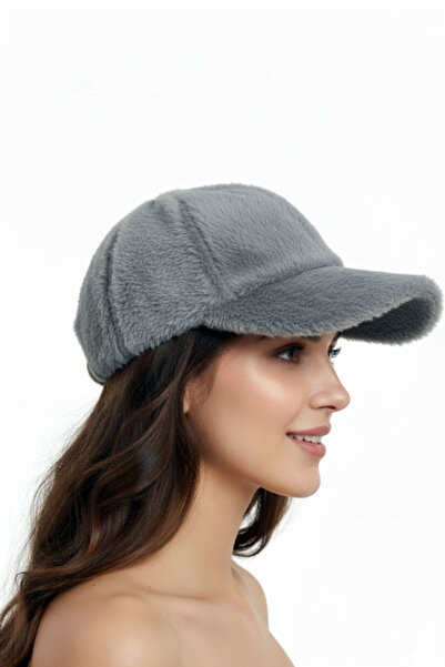 STELLA VESTİNO Women's Plush Fuzzy Furry Cap Hat