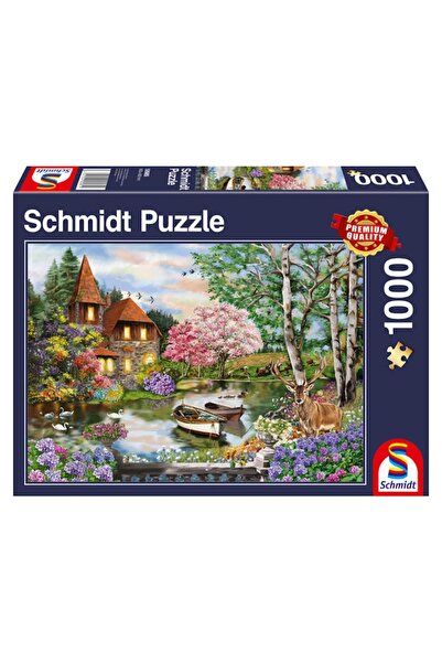 Schmidt Παζλ Schmidt: Παραθαλάσσιο Σπίτι, 1000 κομμάτια