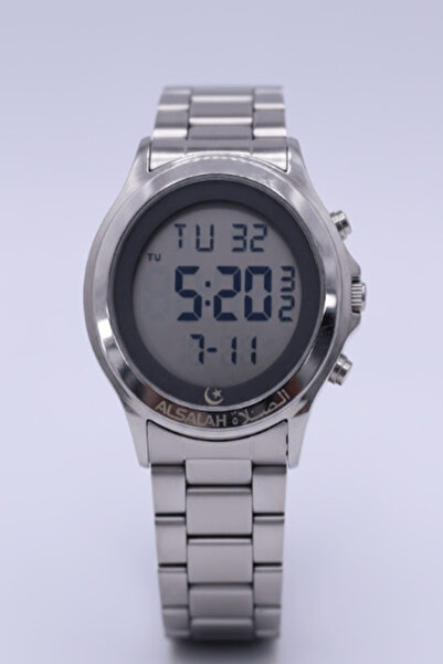 al salah ساعة إسلامية ذكية مع تنبيهات لأوقات الصلاة وتذكير بالأذان ووقت مزدوج...