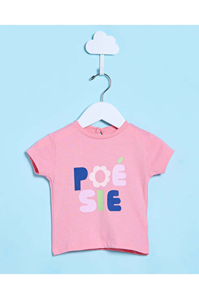 REDTAG Infant Girls Pink Printed Casual T-Shirt