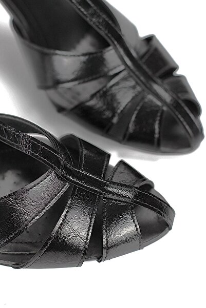 Gökhan Talay Princess Women's Classic Heeled Shoes Black Patent Leather