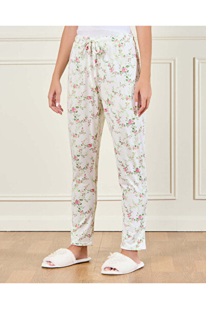 REDTAG Women Ivory Printed Pyjama Set (2 Piece)