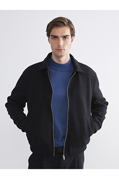 LC Waikiki Palton pentru bărbați cu guler de cămașă cu ajustare standard