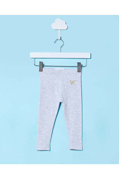 REDTAG بنطال ضيق رمادي اللون بنقشة فراشات للبنات الرضع