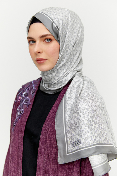 Setrms Sarmal Desen İpek Şal