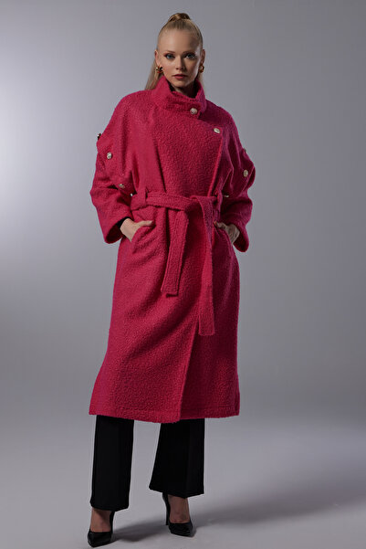 Lila Rose Tak Çıkar Kollu Peluş Kaban