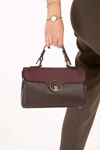 Gondol Women's Stylish Hand and Shoulder Bag Ct.1015 Brown